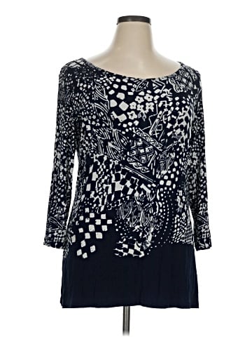 Travelers by Chico's 3/4 Sleeve T-Shirt (view 1)