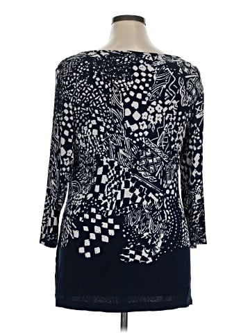 Travelers by Chico's 3/4 Sleeve T-Shirt (view 2)
