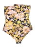 J.Crew Floral Yellow One Piece Swimsuit Size 14 - photo 2