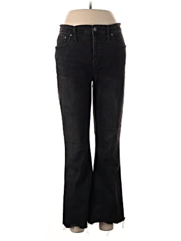 Madewell Cali Demi-Boot Jeans in Berkeley Black: Chewed-Hem Edition (view 1)