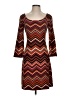 Cache Chevron-herringbone Brown Casual Dress Size S - photo 1