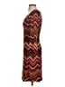 Cache Chevron-herringbone Brown Casual Dress Size S - photo 5