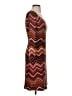 Cache Chevron-herringbone Brown Casual Dress Size S - photo 4