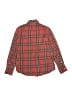 Crewcuts 100% Cotton Plaid Red Long Sleeve Button-Down Shirt Size 10 - photo 2