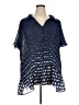 Only Necessities 100% Polyester Polka Dots Blue Short Sleeve Blouse Size 3X - photo 1