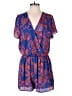 Everly 100% Polyester Paisley Blue Romper Size L - photo 1