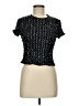 Patra Black Short Sleeve Top Size 6 - photo 1