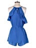 Bebop 100% Polyester Solid Blue Romper Size M - photo 2