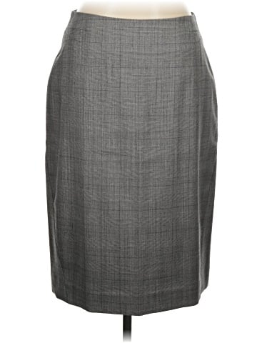 Pink Tartan Wool Skirt (view 1)