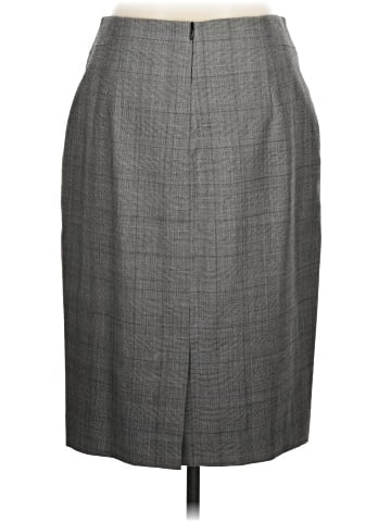 Pink Tartan Wool Skirt (view 2)