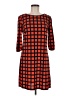 En Focus Studio Argyle Orange Casual Dress Size 8 - photo 1