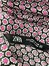 Zara Houndstooth Burgundy Long Sleeve Blouse Size L - photo 4