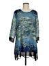 Lindi 100% Polyester Blue 3/4 Sleeve Blouse Size M (estimated) - photo 1