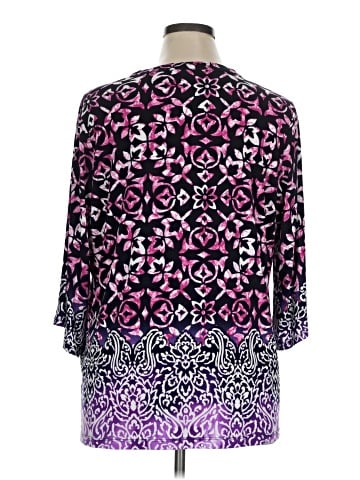 Susan Graver 3/4 Sleeve Blouse (view 2)