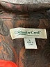 Coldwater Creek 100% Polyester Paisley Brown Blazer Size L - photo 6