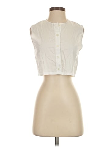 Leset Sleeveless Button-Down Shirt (view 1)