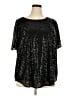 Torrid Black Short Sleeve Blouse Size 2X Plus (2) - photo 1