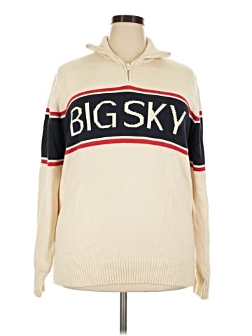 Blue Bird Pullover Sweater (view 1)