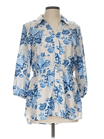 Sara Michelle 3/4 Sleeve Blouse (view 1)