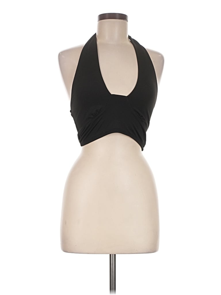 Pre-owned Adika Halter Top Black Halter Neckline Tops