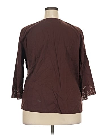 Bill Blass Jeans 3/4 Sleeve Blouse (view 2)