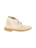 Clarks 100% Leather Solid Ivory Ankle Boots Size 7 - photo 1