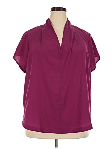 Universal Standard Short Sleeve Blouse (view 1)