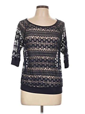 Eyeshadow 3/4 Sleeve Top (view 1)