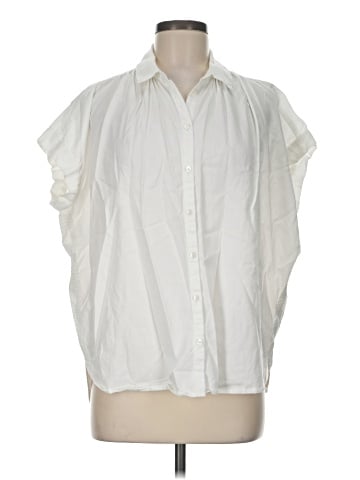 Madewell Central Shirt in Pure White (view 1)