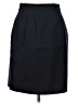 David N 100% Wool Solid Black Wool Skirt Size 10 - photo 1