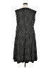 Perceptions Polka Dots Black Casual Dress Size 2X - photo 2