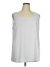 Susan Graver Silver Sleeveless Top Size 1X - photo 1