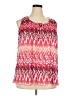 Faded Glory 100% Polyester Red Sleeveless Blouse Size 20 - photo 1