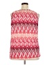 Faded Glory 100% Polyester Red Sleeveless Blouse Size 20 - photo 2