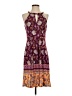 Wisp Paisley Burgundy Casual Dress Size 4 - photo 1