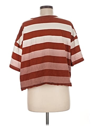 Madewell Dip-Dye Oversized Tee in Groton Stripe (view 2)