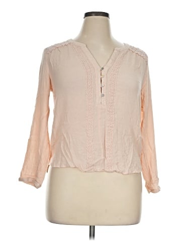 Skies Are Blue Long Sleeve Blouse (view 1)