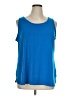 Susan Graver Blue Sleeveless Blouse Size 1X - photo 1