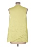 Nic + Zoe 100% Polyester Green Sleeveless Top Size L - photo 2