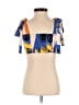 Zara Blue Short Sleeve Top Size XS - photo 2