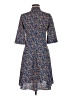Derek Lam 100% Polyester Print Blue Casual Dress Size EU (IT) 36 / US 0 - photo 2