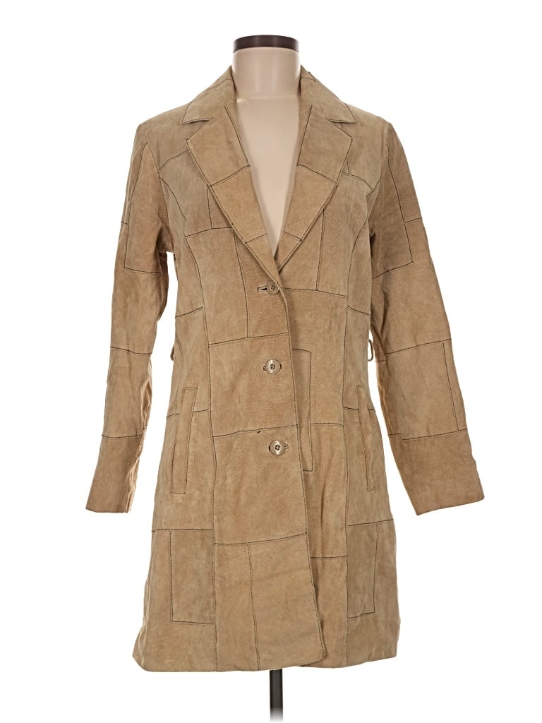 Pre-owned Wilsons Leather Coat In Tan