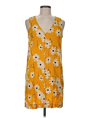 Madewell Heather Button-Front Dress in Ikat Floral (view 1)