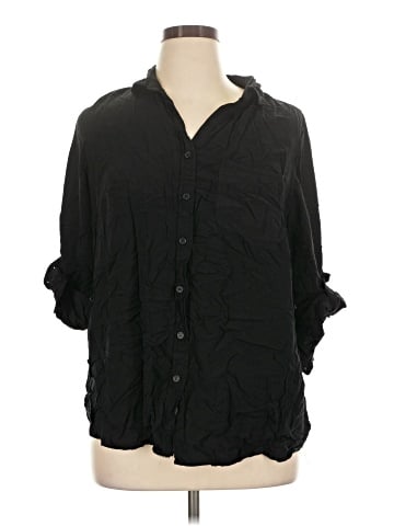 Velvet Heart 3/4 Sleeve Button-Down Shirt (view 1)