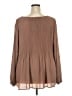 DR2 100% Polyester Brown Long Sleeve Blouse Size 2X - photo 2