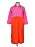 Vilagallo Color Block Orange Casual Dress Size EU (FR) 36 / US 4 - photo 1