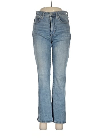 Madewell Kick Out Crop Jeans in Mather Wash (view 1)