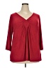 Jaclyn Smith Red 3/4 Sleeve Blouse Size 3X - photo 1