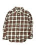 Crewcuts 100% Cotton Plaid Green Long Sleeve Button-Down Shirt Size 6 - 7 - photo 1