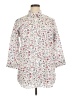 Lands' End Floral Ivory 3/4 Sleeve Button-Down Shirt Size 16 - photo 1
